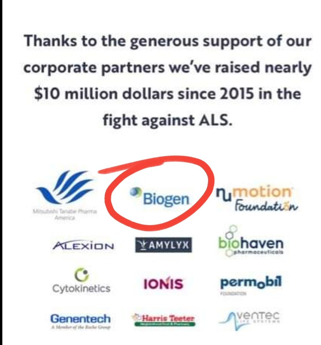 Lisa's team has now done more for ALS' FAILED DRUG ACCESS problem in weeks than <a href="/alsassociation/">The ALS Association</a> has in YEARS. Don't expect ALSA to join the fight; doing so would pressure it's 💰 SPONSOR <a href="/biogen/">Biogen</a>. So many pALS (and others) are finally witnessing how "ALS defeatism" works. #ALS NME