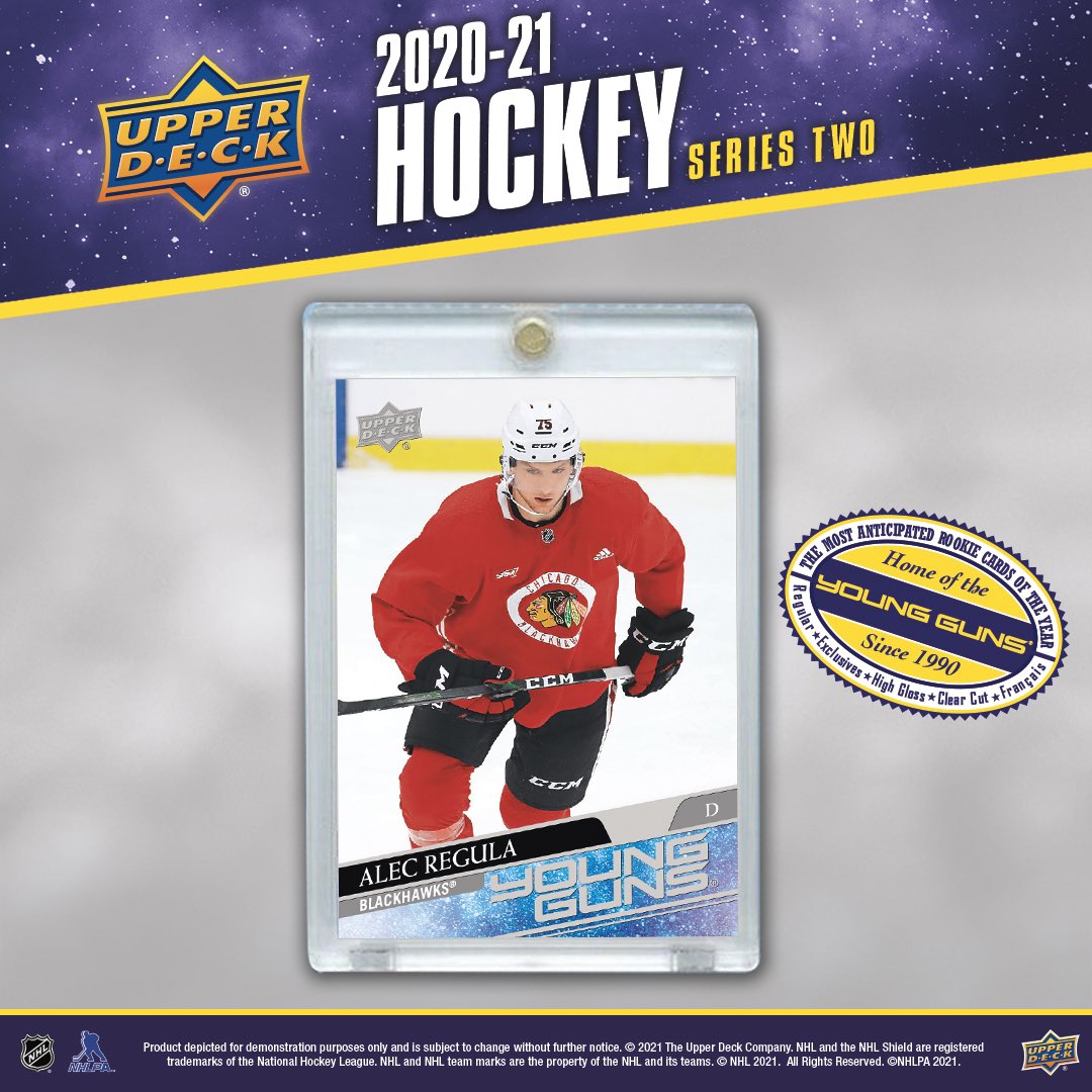 Check out my first NHL® trading card from <a href="/UpperDeckSports/">Upper Deck</a>. Show me if you’ve found my Young Guns® card in 2020-21 Upper Deck Series Two! It's out in stores now! Find out more about Series Two on UpperDeckBlog.com.  #YoungGuns #HockeyCards