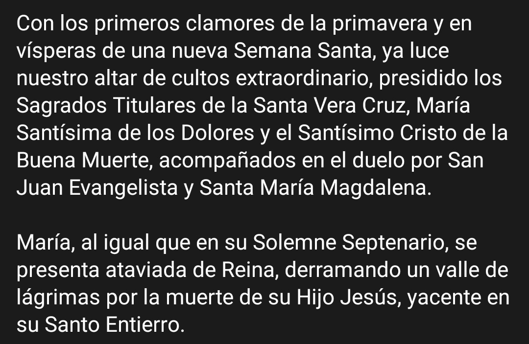 VeraCruzAlcal's tweet photo. ALTAR DE CULTOS SEMANA SANTA 2021. https://t.co/jihwLITJFS