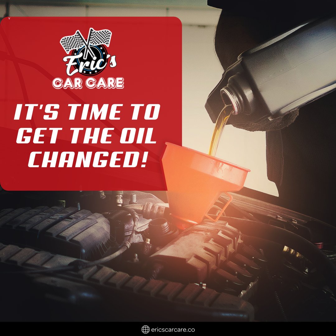 EricsCarCare's tweet photo. Is your car: 
❌ Overheating?
❌ Giving poor fuel mileage?
❌ Producing engine noises?

It's time to get the oil changed! 

Visit us today: 
💻 https://t.co/CoeAbrjlyj

#EricsCarCare #OilChange #OilChangeSigns #AutoRepair #Texas #Houston https://t.co/a4mVCX7Sk7