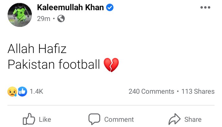 shaadD10's tweet photo. Yesterday Pakistans Star footballer said that I can arrange a FIFA friendly match in Pakistan. And today there has been a attack on Pakistan football association. And I am surprised that no one is talking about it. Raise ur voice. 
Tweet using #SavePakistanFootball 🙏 https://t.co/8BoH0KGTsP
