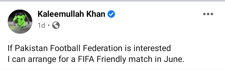 shaadD10's tweet photo. Yesterday Pakistans Star footballer said that I can arrange a FIFA friendly match in Pakistan. And today there has been a attack on Pakistan football association. And I am surprised that no one is talking about it. Raise ur voice. 
Tweet using #SavePakistanFootball 🙏 https://t.co/8BoH0KGTsP