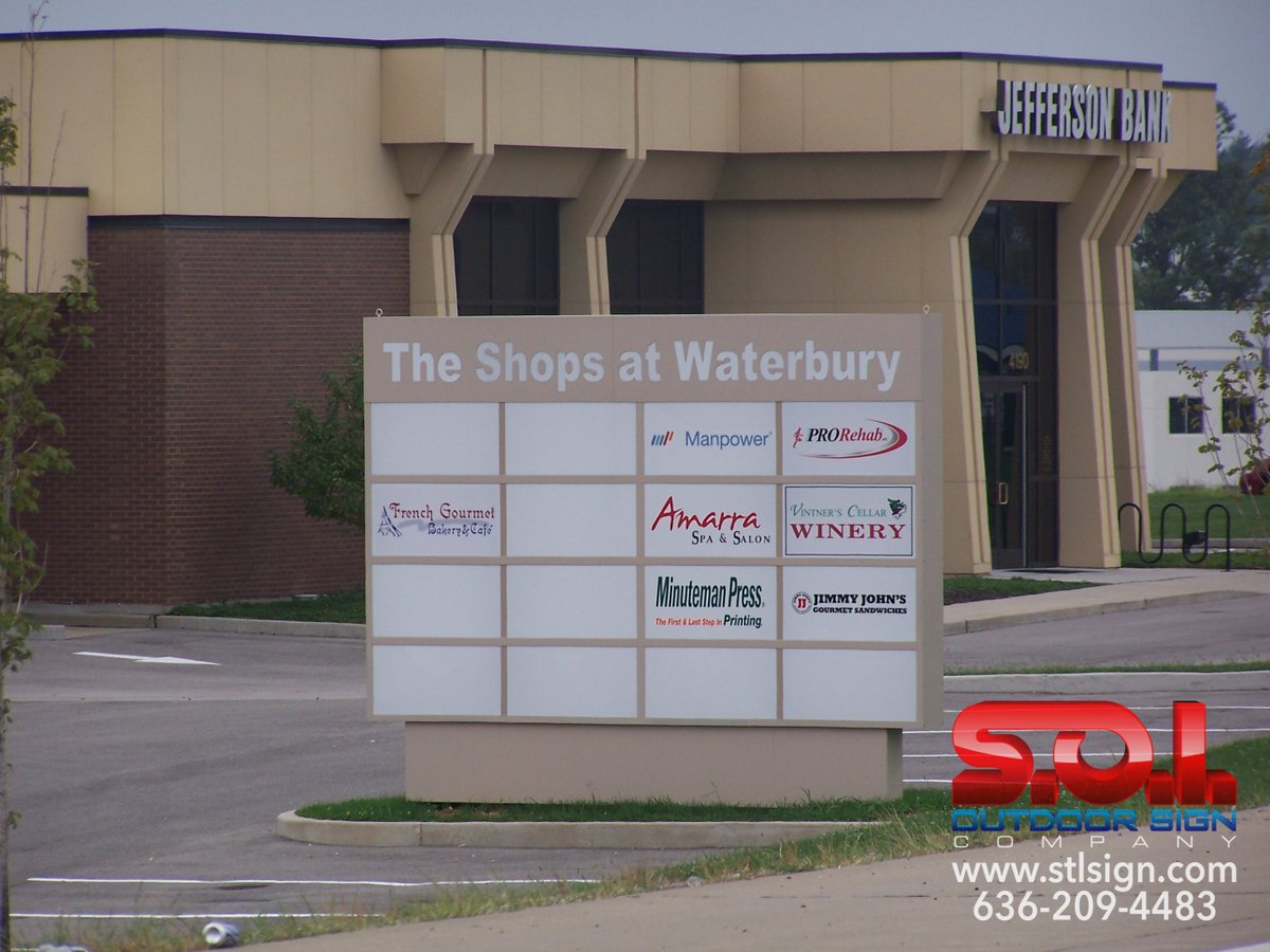 Source4Signs's tweet image. Monument sign for THE SHOPS AT WATERBURY!

#signlettering #signfabrication #channellettersign #customsignage #stl #stlouis #SOISign #Source4Signs #signdesign #stlouissigns #visualidentity #signinstallation #signshoplife #signmaking #business #brentwoodmo #chesterfieldmo