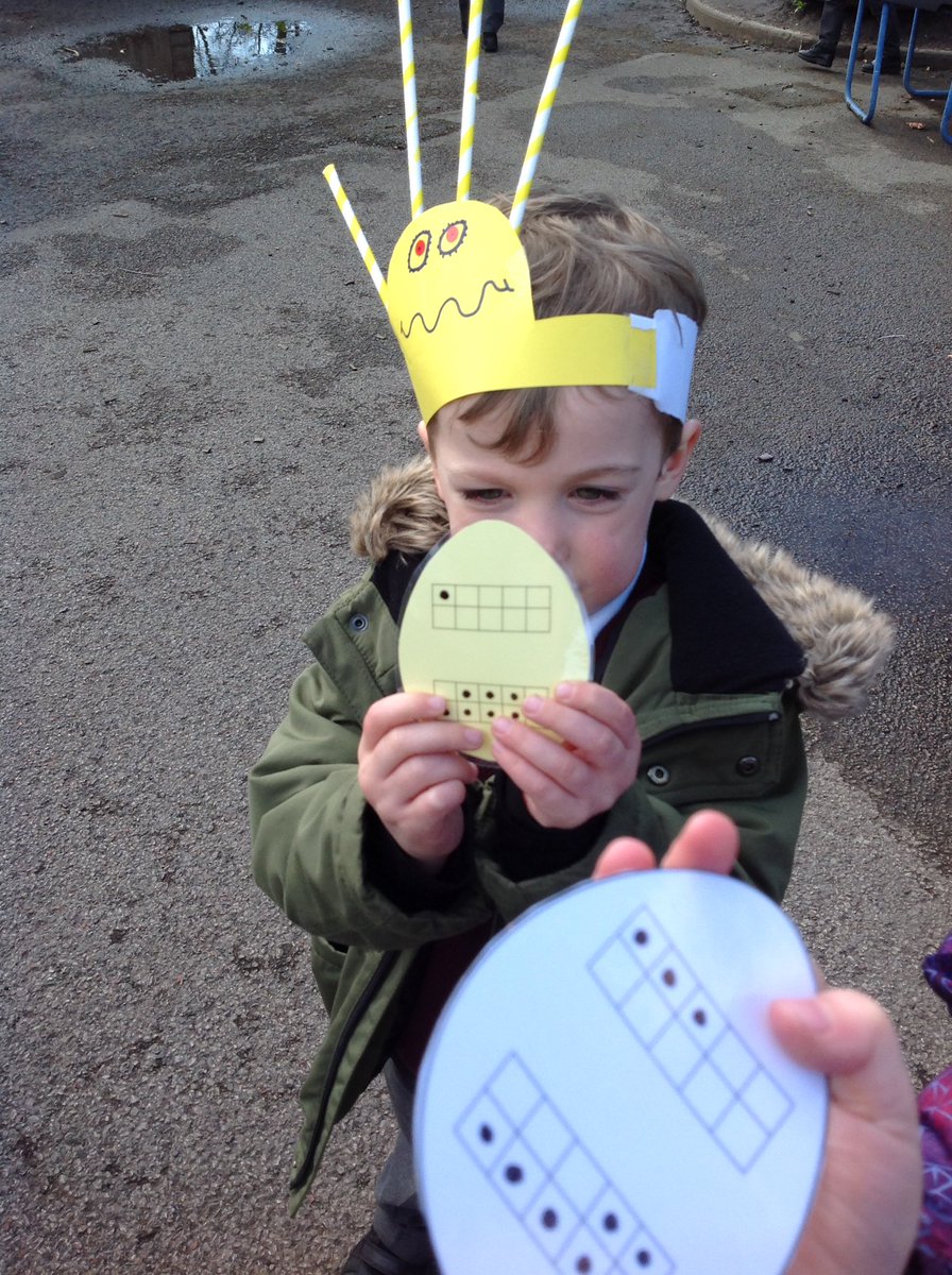 Rec_BroadOak's tweet photo. Well done for finding all of the hidden eggs reception! Your counting was super and you found lots of different number bonds to ten too 😀🐇 https://t.co/056EwStPkL