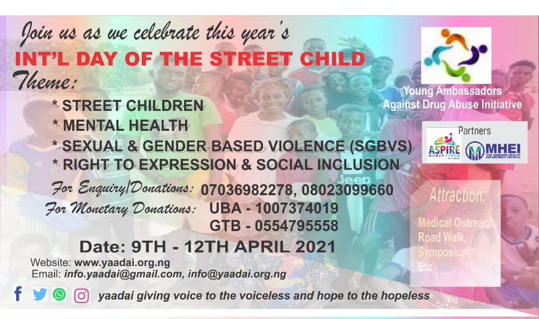 Every child has a Right to live, survival and development and street children are not an exception .Let's make a difference and create an enabling environment for them to thrive