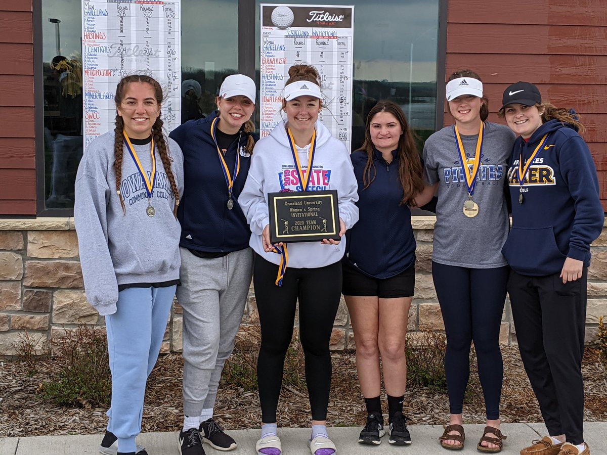 IowaLakes_Golf's tweet photo. Ladies bring home the Graceland Spring Invite! Lakers were lead by Kelly Winter who finishes 2nd overall and Abby Gaudian who finishes 5th!

Great start to the spring! https://t.co/2mmVK59IZk