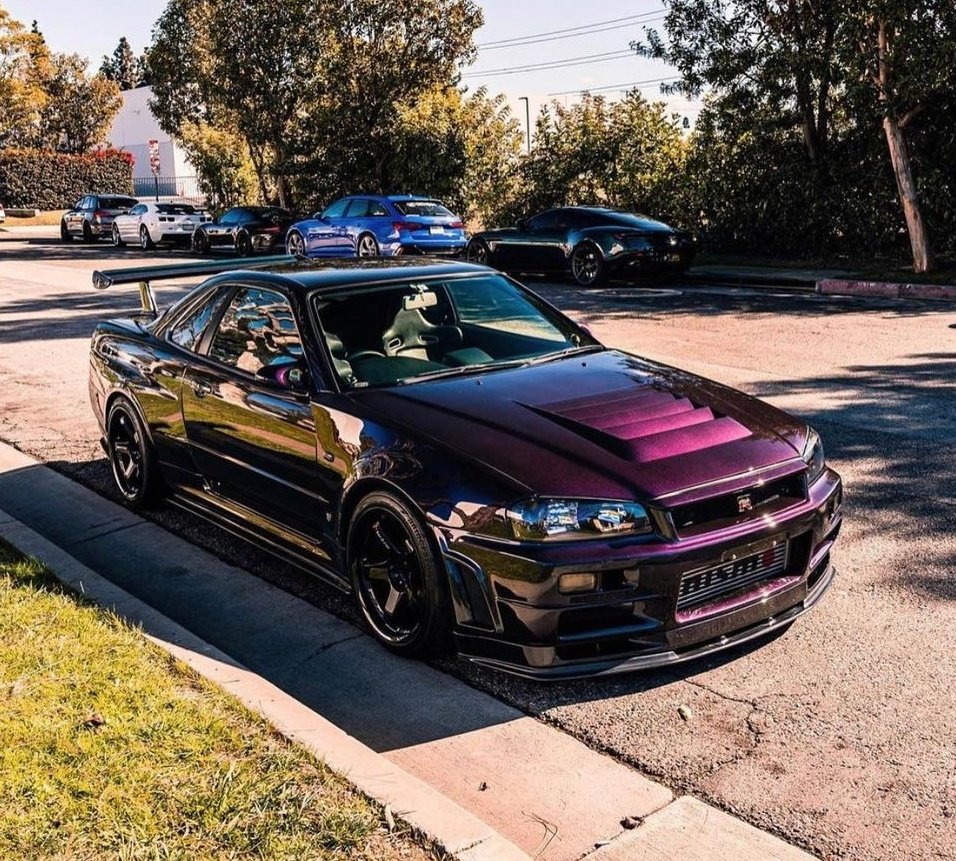 Autoass Media Midnight Purple R34 Skyline Gt R