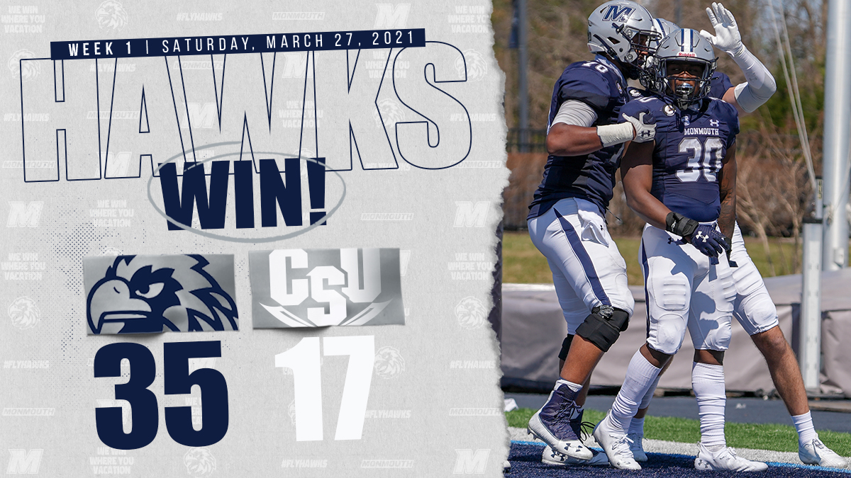 Back like we never left.

<a href="/MUHawksFB/">Monmouth Football</a> rolls up 470 yards of offense and the D forces three turnovers in a season opening W!

#FlyHawks