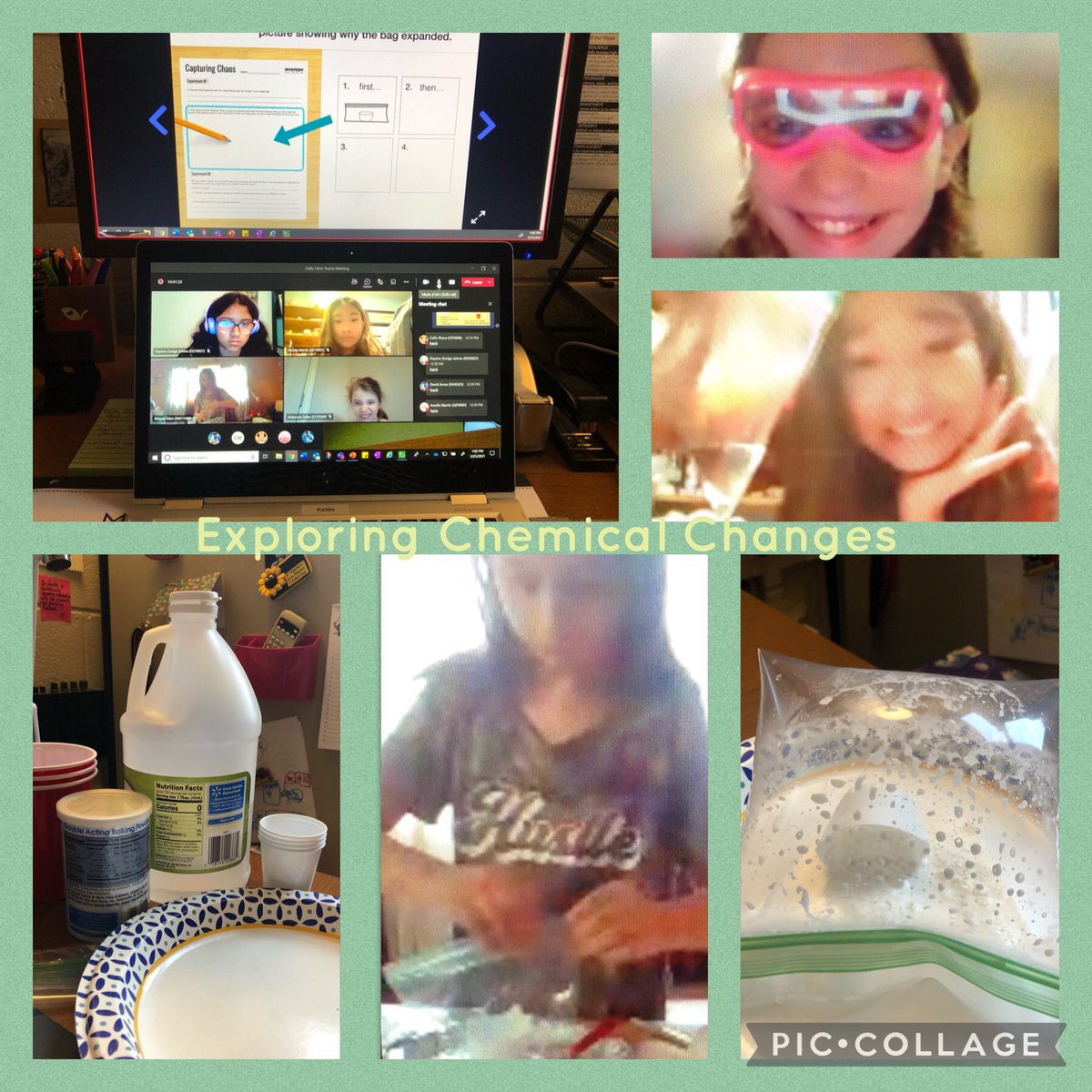 We enjoyed experimenting with chemical changes while trying to pop our plastic bags! 👩🏻‍🔬🥽 #safetyfirst
<a href="/ClarkCreekSTEM/">Joey Moss</a> <a href="/MysterySci/">Mystery Science</a>