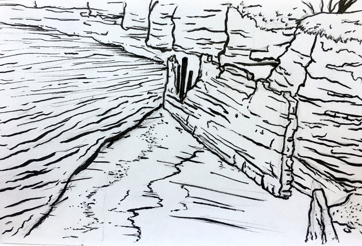 ConstanceCart's tweet photo. #2Dart #art #artwork #traditionalart #ink #pen #fabercastell #concretewall #lineart #doodle #nature #breakwall #lake #lakeerie #Erie #evangola #irvingny #wny #nature #lakeside #evangolastatepark #park #hiking #cliffside #cliff #beach #beachside #constancelea #allartisbeautiful https://t.co/5Z6HJ52j2h