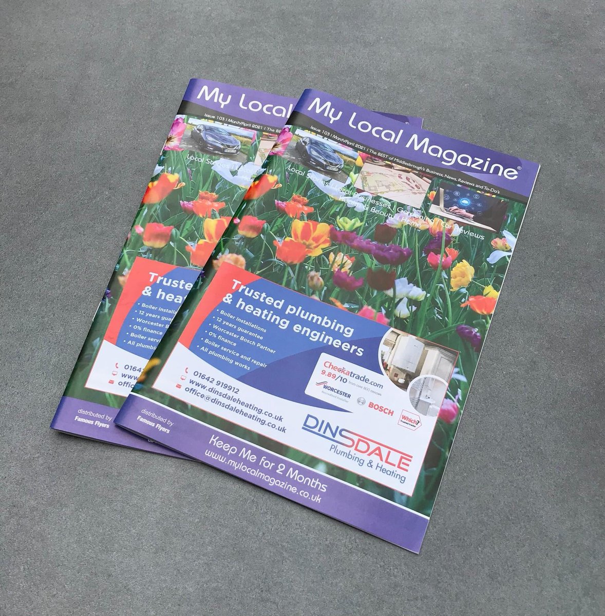 Our March /April edition of My Local Magazines has started to land safely on your doorsteps!

#SupportLocalBusinesses #LocalTrade #Advertising #ShopLocal #Stockton #Middlesbrough #ShoutAboutYourTrade #LocalAdvertising #DeliveredWithConfidence