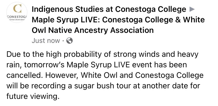 Indigenous Studies at Conestoga College tweet media