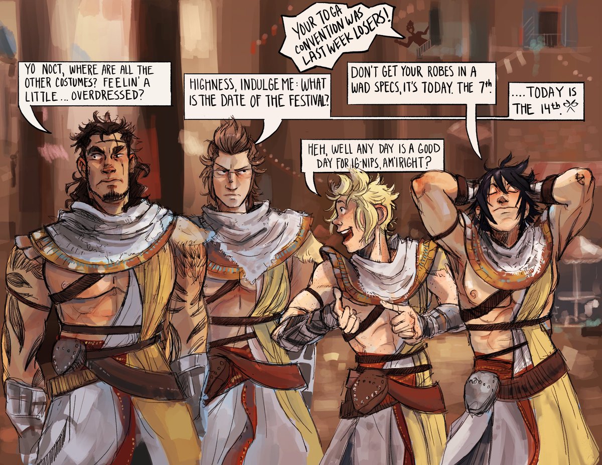 mysteriousbean5's tweet photo. This was all for pure stupid fun, and I am terrible with comics but please enjoy anyhow. 
#FFXV https://t.co/LGcJ20il2R