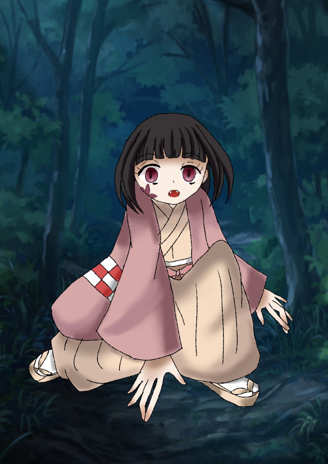 晴れ屋 竈門花子 鬼化 イラスト好きな人と繋がりたい イラストレーターさんと繋がりたい 鬼滅の刃 鬼滅の刃イラスト 竈門花子 いつか超つよつよ絵師になるのでいまのうちにフォローしませんか かわいいと思ったらrt 春の創作クラスタフォロー祭り