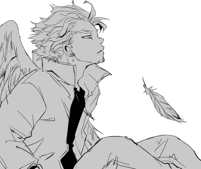 久々にホークスを思い出し描きしてみたけど、ホークスってバランスが難しいんだよね翼もあるし
でもすっごい好きw 