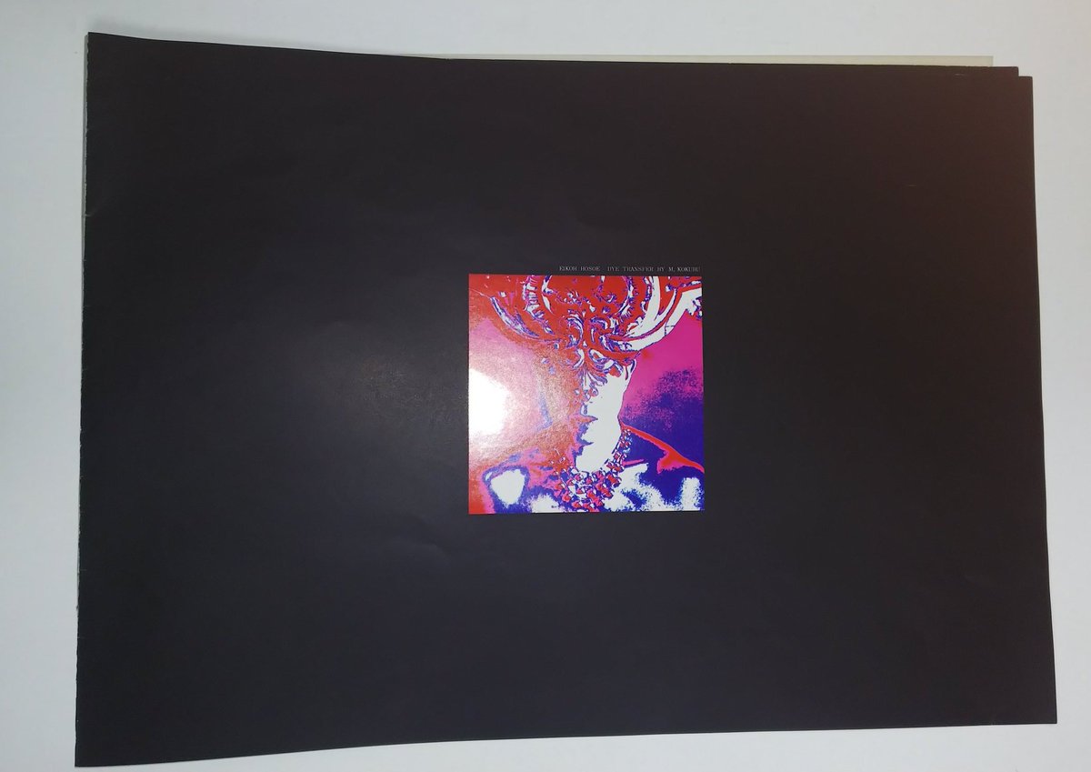 三島由紀夫。細江英江。横尾忠則。新輯「薔薇刑」内容見本。