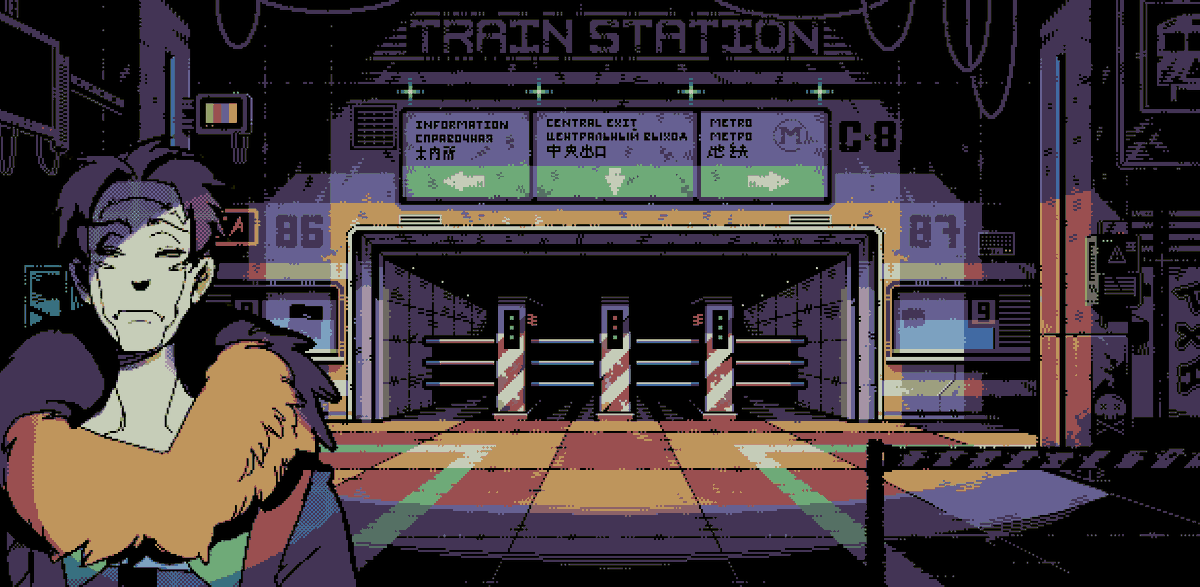 L3RK3's tweet photo. 3 Mockups using commissioned @ElMetallico1 backgrounds. I added the characters. Designs for a game called PsyAI https://t.co/y0fTlJh60y