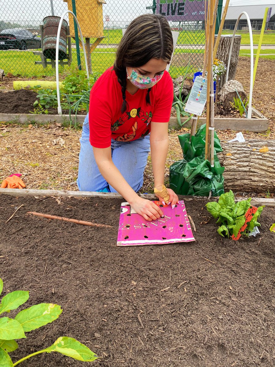 UHCLXiHoneys's tweet photo. sisters who garden together stay together 🪴 our kappa honeys when to Lettuce Live today to help with the garden ☀️🦋 https://t.co/vA4QBBJVUx