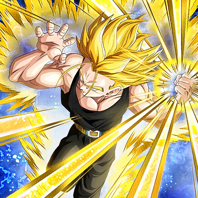 Weird detail: why does Trunks' hair look like future trunks' hair