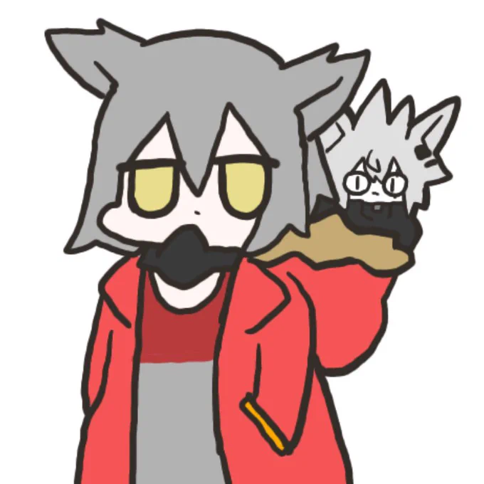 フードに潜むらぴぴ 