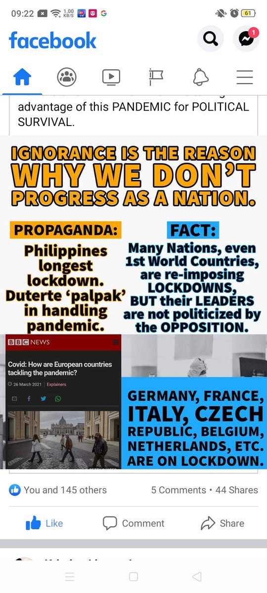 SeanJacobMendo1's tweet photo. See how the wokes are IGNORANT about what's happening around the world and how constitutional reforms like lifting 60/40 FDI Restrictions are badly needed for the Better Philippines. #DutertePalpak #DuterteResign #OpentoFDI #ConstitutionalReformNow
Credits to the owner. https://t.co/B5gJjSUYcQ