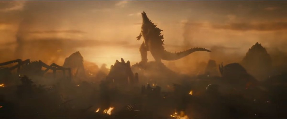 64) Godzilla: King of the Monsters (2019, film)in terms of the narrative it's kind of a huge downgrade from the first film but it does have hype ass moments of monsters beating the shit out of each other so in the end it somewhat balances out7/10