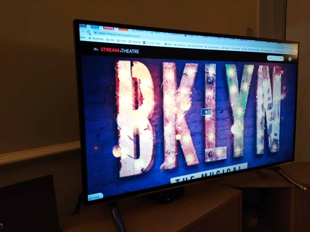 Saturday Night Streaming! Loved <a href="/LJProds/">Lambert Jackson</a> #BKLYNmusical tonight. Who knew that many riffs fit in 90 mins!! :-) Catch it while it's still streaming
