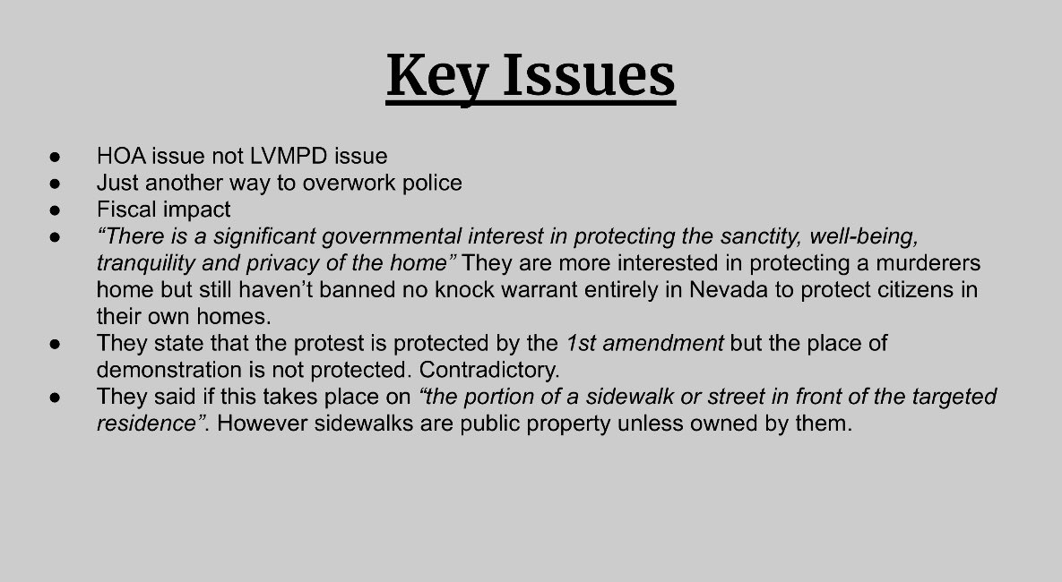 mtah_lv's tweet photo. SB 242: “Prohibits targeted residential picketing”
This is done in direct retaliation to our direct actions! We the people cannot allow this!!!
GET INVOLVED!!! STAY ON STANDBY!
Submit opinion: https://t.co/Zi2ws7jkDV
#nvleg #lasvegas #nevada #nv #nevadalegislature #sb242 https://t.co/tLKLUuJuQJ