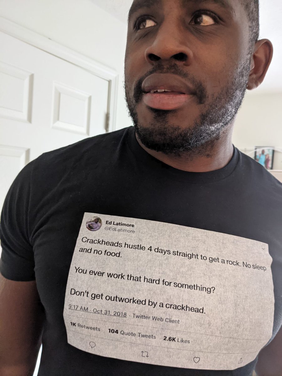 EdLatimore's tweet photo. Wearing this out to inspire people. https://t.co/OHNuvayAsA