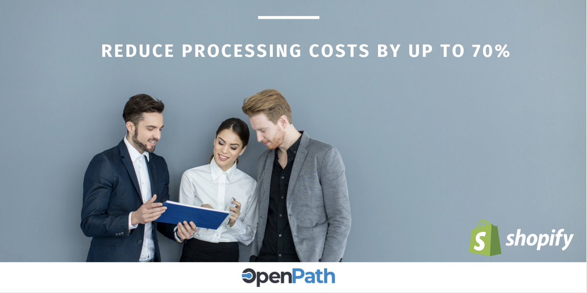 OpenPathInc's tweet image. Let OpenPath offset the cost of processing for you with the help of Shopify.