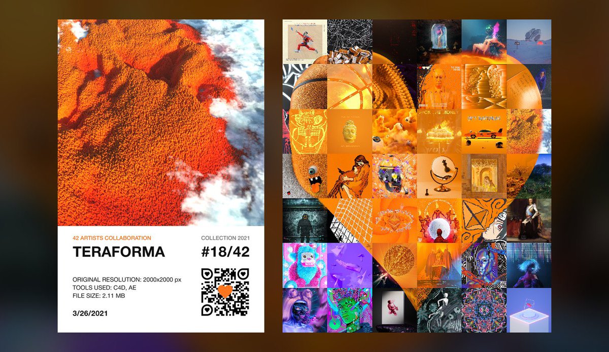 noiseddd's tweet image. 42 ARTISTS COLLABORATION: 
#18/42 - THE LOST PATH
This is a story about unity🧡
AVAILABLE ON  @rariblecom  

Link: rarible.com/token/0xd07dc4…

#42Bastards #NFT_ru #NFTs #cryptoart #NFTcollect #rariblecom #nftcollector #ethereum #nftcollectors