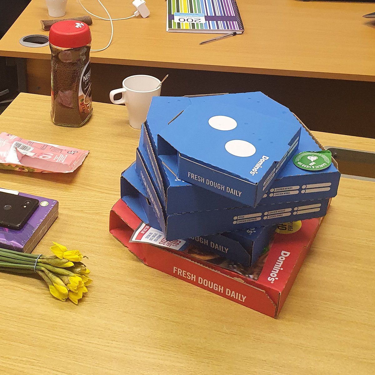we_cic's tweet photo. Some say Together We is run on ideas and passion... I actually know its partly run by @dominos and late night planning.
First recovery college planning session done π #recoverycollege #pizza #planning #workpizza https://t.co/AzAjErHxkI