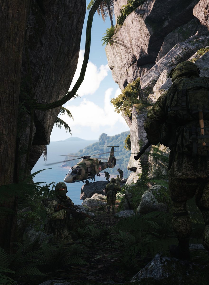 Probably not their first choice of extraction point.  
#Arma3

(tap/click/headbutt for the full vertical pic)