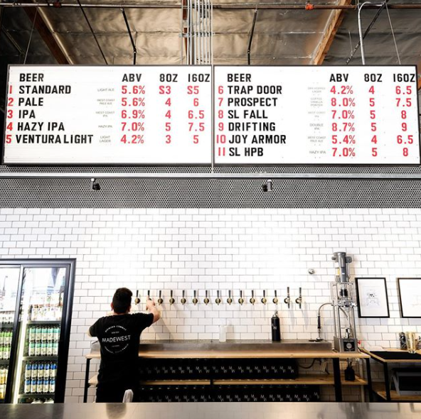 hauckarch's tweet photo. Clean presentation @MadewestBeer

#VenturaCraftBeer #DrinkMadewest #TapRoomDesign https://t.co/NSftYHnSrl