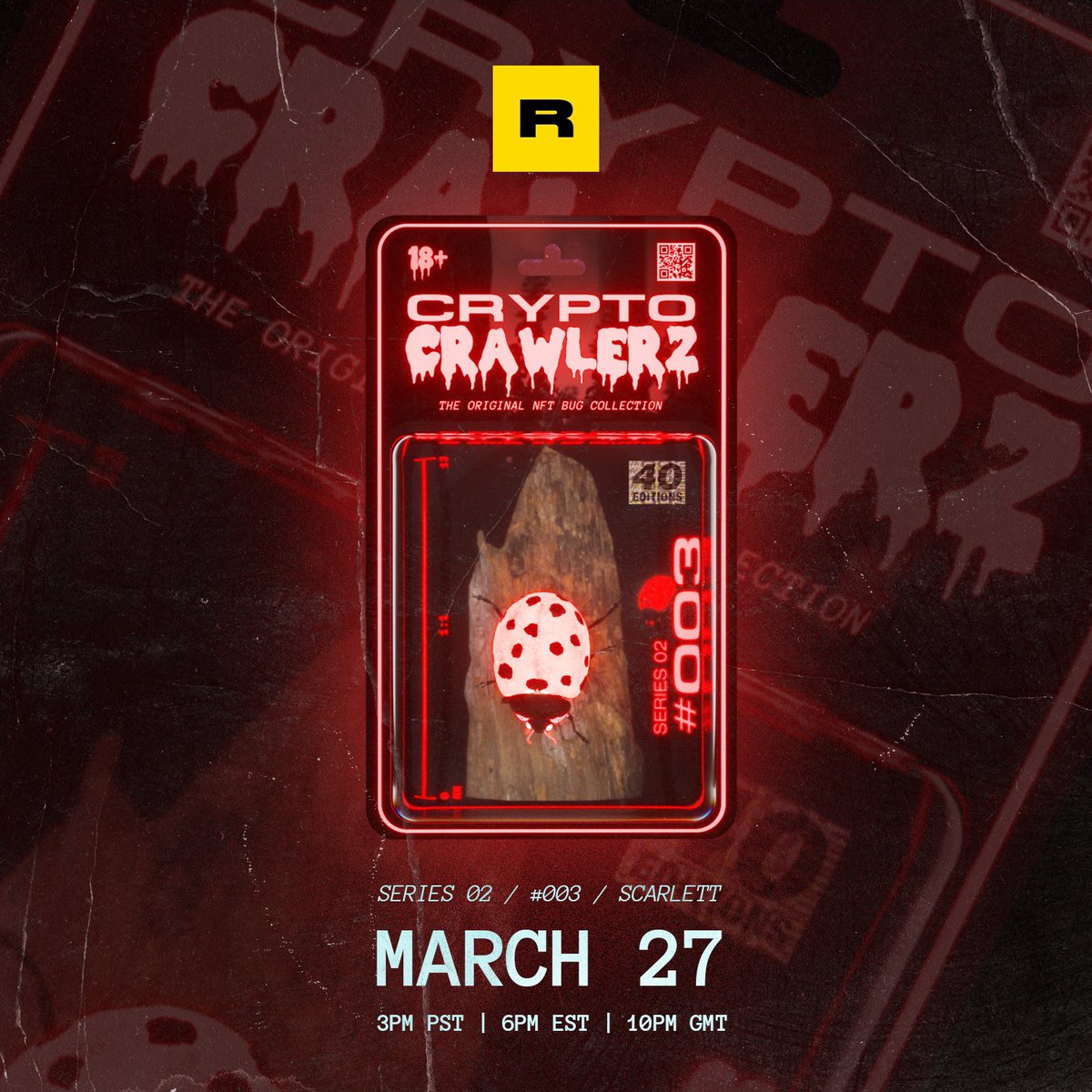 cryptocrawlerz's tweet photo. THE NEXT #CryptoCrawler IN THE SERIES IS “SCARLETT” 🖤❤️🖤❤️

A LOVELY LADYBUG 🐞🐞🐞🐞 

TODAY ON @rariblecom 👇👇👇👇

https://t.co/skWtkNgWpu

#NFTdrop #NFT #NFTCommunity #nftcollector https://t.co/hOWsL9i8gC