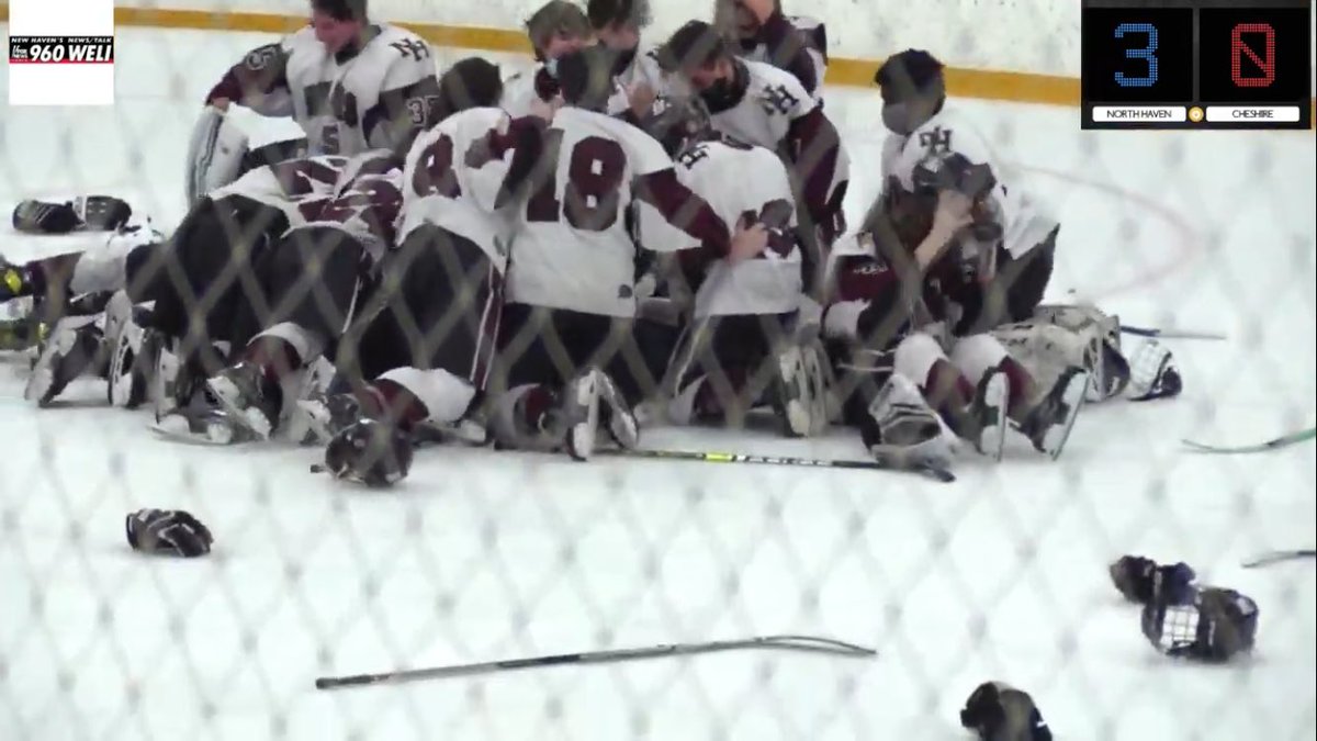 NHHSHockey's tweet photo. Congratulations to your North Haven Indians on their SCC Division II Championship win against Cheshire 3-0! Great job boys ! https://t.co/uFzzs4nMPT