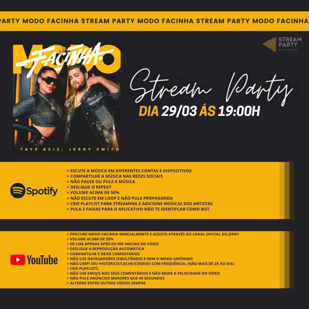streamsolares's tweet photo. [STREAM PARTY MODO FACINHA] 

Entenda o sistema de views e como se organizar para fazer stream. 🔥📱

#modofacinha https://t.co/x74oF1KlCi