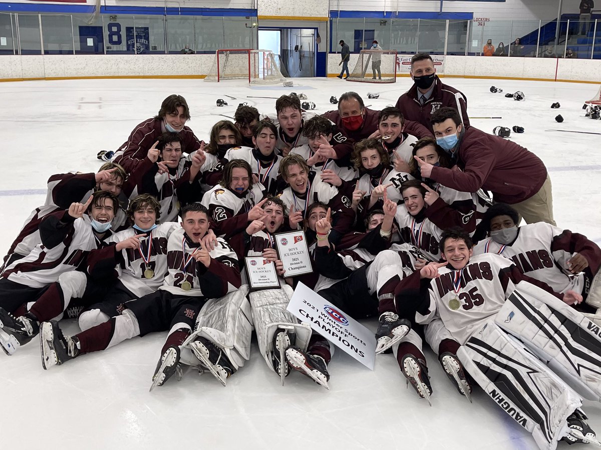 SCCcommissioner's tweet photo. Congrats @NHAthleticsAD @NHHSHockey - 2021 SCC Div. 2 Boys Ice Hockey champions #cthk https://t.co/aROQT0xn2y
