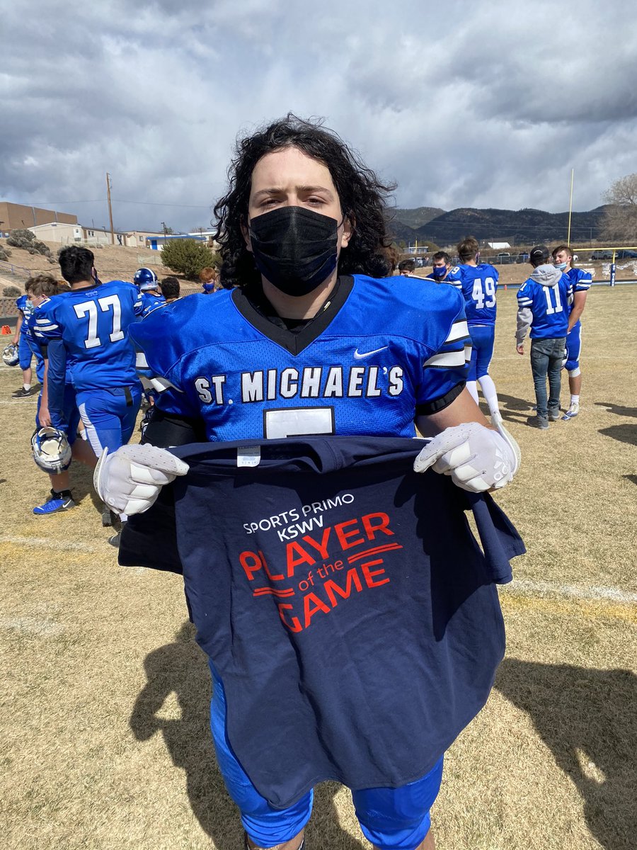 Congratulations to the NM AquaSeal Sports Primo Player of the Game <a href="/StMikesHorsemen/">St. Michael's HS</a> Lucas Montoya! <a href="/KSWVradio/">KSWV 99.9fm 810am</a> <a href="/StMikesBlueCrew/">Official SMHS Blue Crew</a>