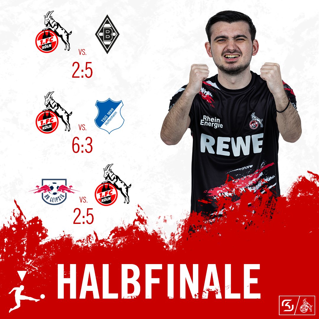 fckoeln's tweet photo. 🎮 Das E-Sport Team des 1. FC Köln hat das Halbfinale im VBL CC Grand Final erreicht.🙌 In der Gruppenphase am Samstag sicherte sich der #effzeh den zweiten Tabellenplatz.🔴⚪ 

Hier geht's zum Bericht 👉 https://t.co/0JM8Crad5r https://t.co/igJw0Yx8OJ
