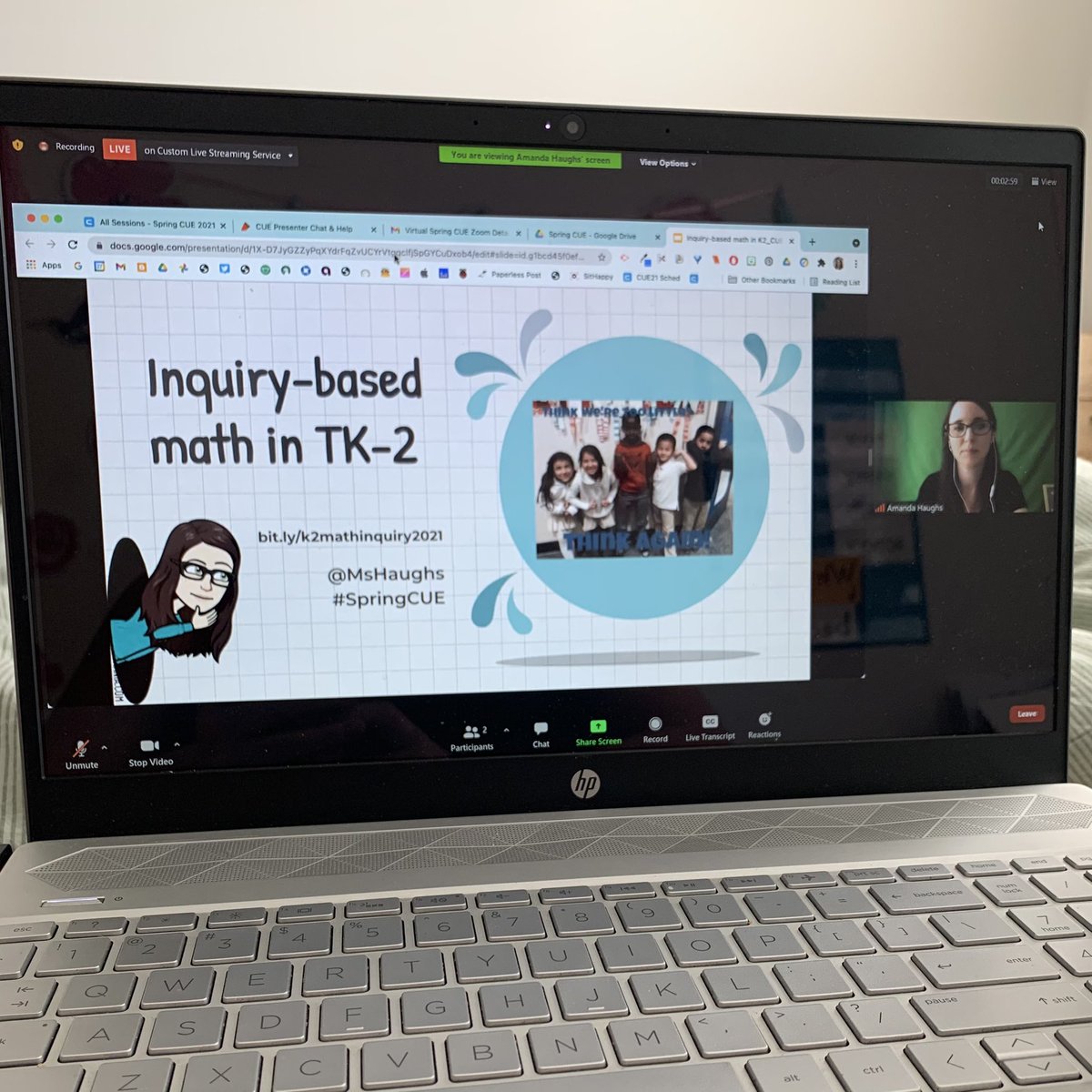 StewartChristie's tweet image. Wouldn’t miss @MsHaughs and her Inquiry-based Math session for little ones! #SpringCUE #SpringCUE21 #WeAreCUE