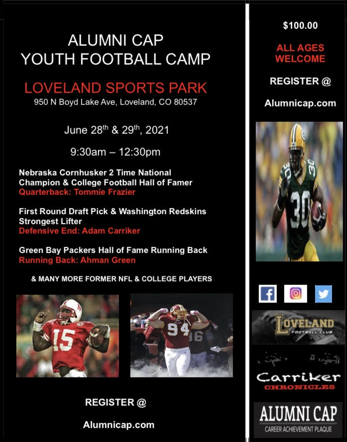 Get your Youth &amp; High School football players signed up for this FANTASTIC camp in Colorado while there is availability!