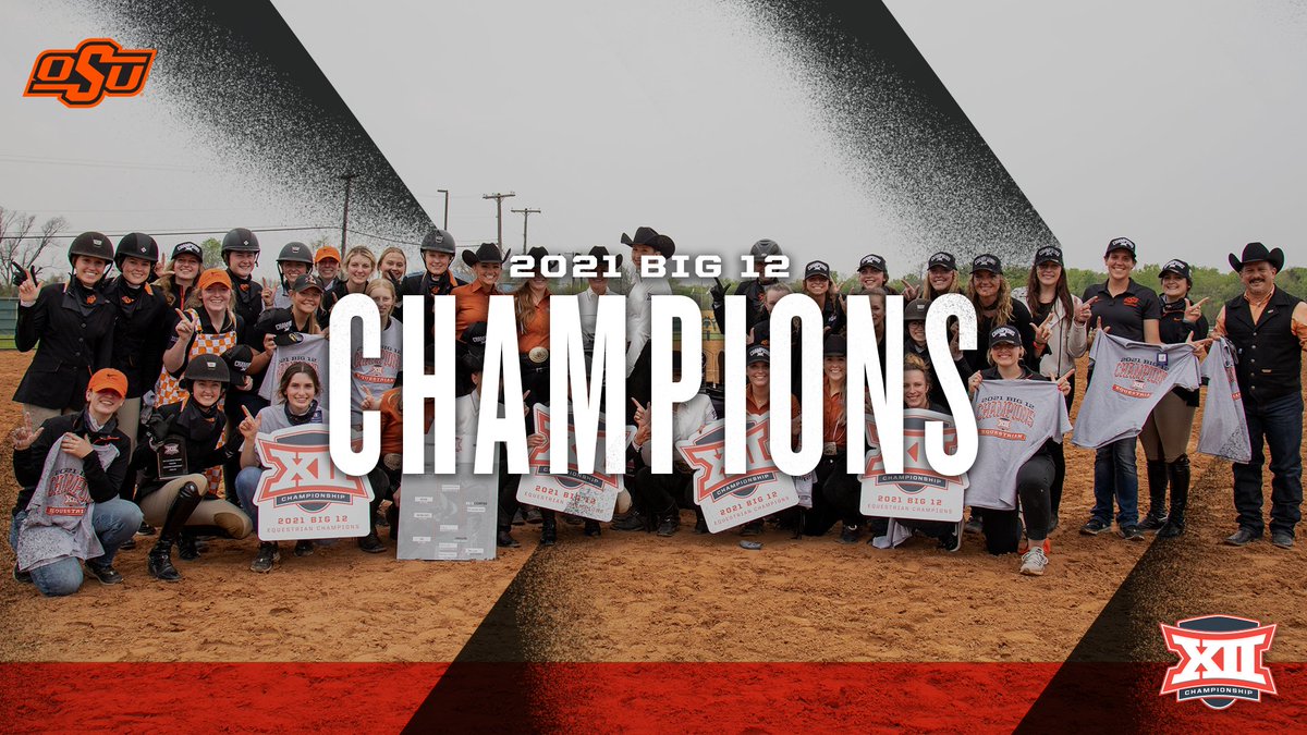 Big12Conference's tweet photo. 🤠🏆 @OSUEquestrian finishes on 🔝 🏆🤠

Details ➡️ https://t.co/3dNjqQfMlY https://t.co/9bIpJdXufe