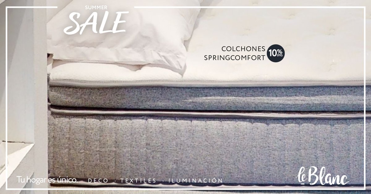 leblanc_uy's tweet image. El descanso perfecto lo podés descubrir en LeBlanc. Aprovechá Summer Sale con 10% off en toda la línea SpringComfort. ¡Ingresá ahora bit.ly/3afyTfC ! #descanso #springcomfort
