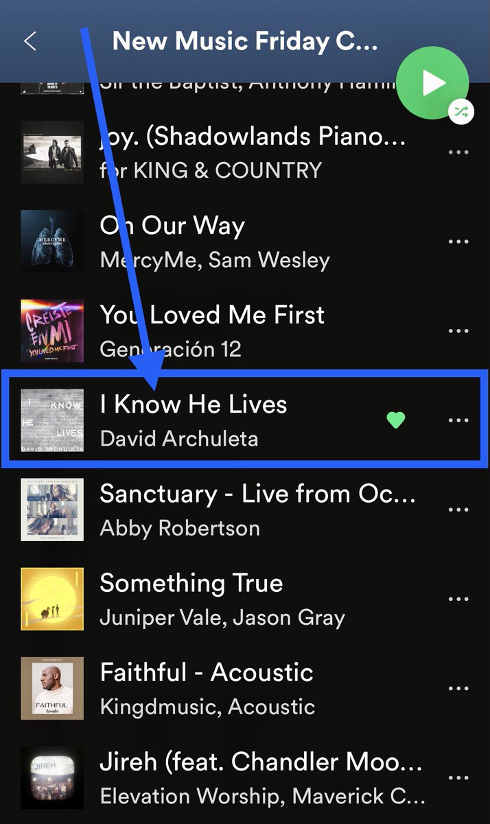 suttygal's tweet photo. This is so awesome!!! @DavidArchie ‘s #IKnowHeLives added to @Spotify New Music Friday Christian Playlist!!! Keep streaming, Archies!!!🙌❤️💯

https://t.co/CzcOeX3YOu https://t.co/zZVO7goIdL