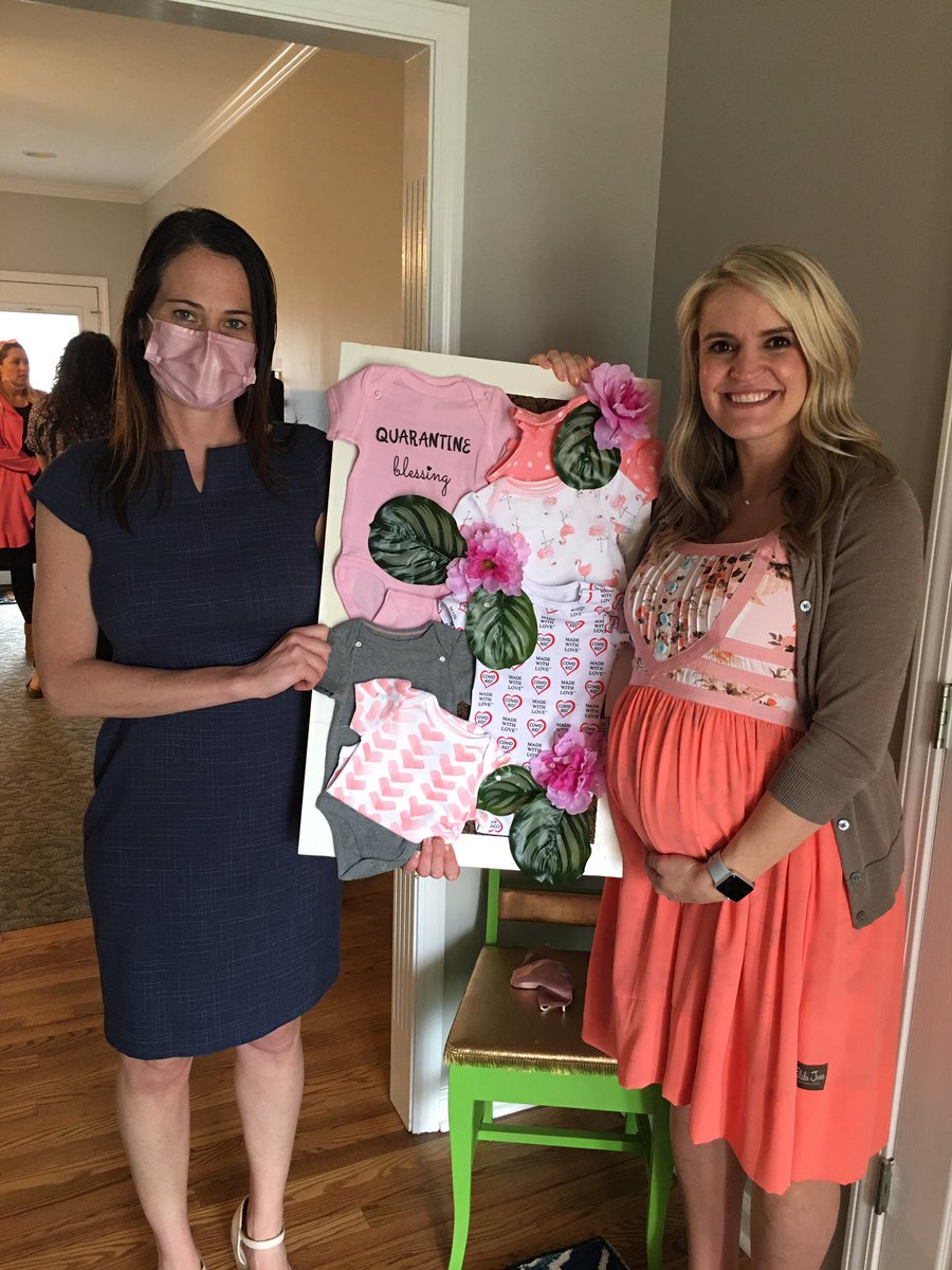 LibraryLadyRhea's tweet photo. Teacher Friends Celebrate with Each Other - Welcoming Baby Eliza and Mommy @MrsWeatherholt https://t.co/qM4aQCJh6H