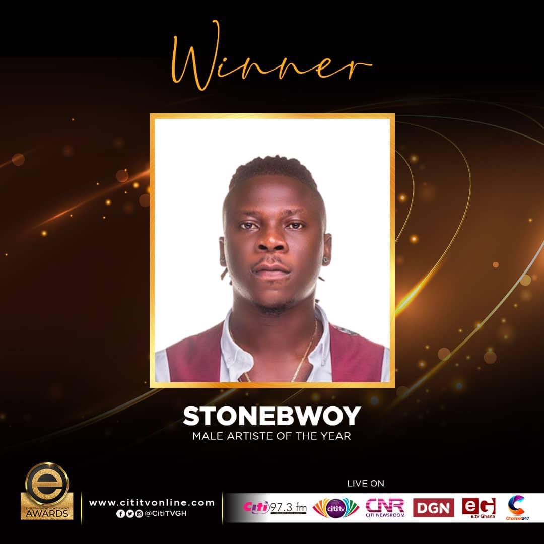 StonebwoyUpdts's tweet photo. Stonebwoy has been crowned Male Artiste of the Year at the Entertainment Achievement Awards 2021 #EAAwards

Congratulations @stonebwoyb 🦁👑 https://t.co/dezbJL7841