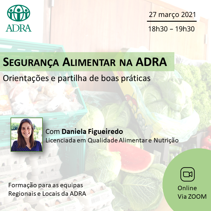 Este final de tarde reuniram-se 107 colaboradores da ADRA (das coordenações regionais e das delegações locais) a fim de assistirem a uma formação sobre Segurança Alimentar.
Com esta ação, a ADRA Portugal iniciou uma nova área de capacitação dos seus colaboradores/voluntários.