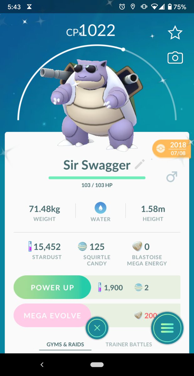 _thedoorman's tweet photo. This is a old pokemon, but it's one of my favorite shiny's that I have! #pokemon #blastiose #pokemongo #sirswagger #watertype https://t.co/znjeQjaJuH