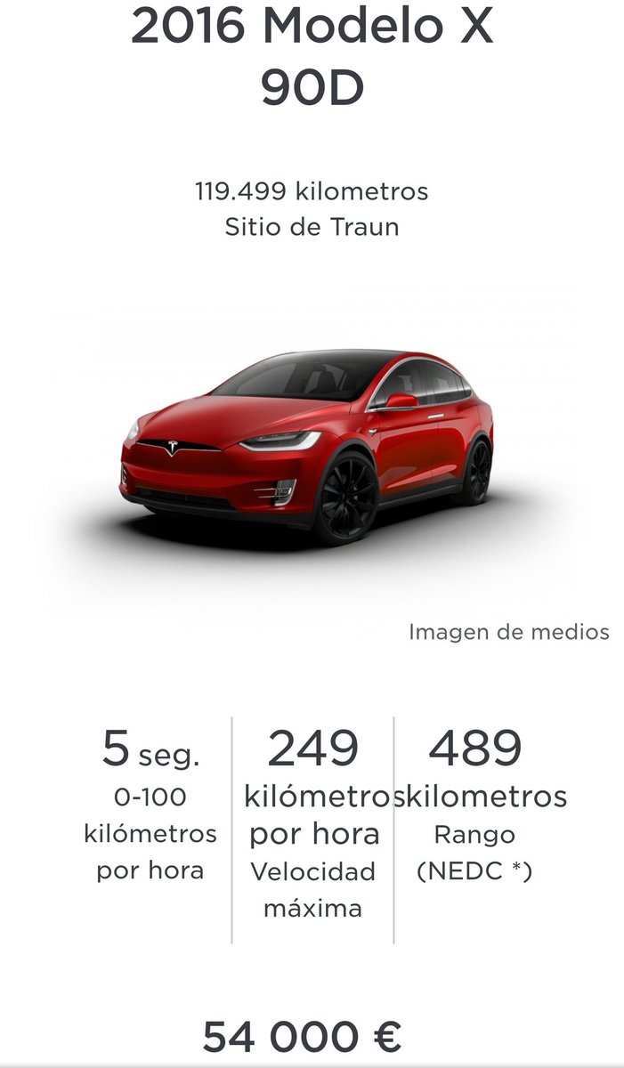 ImportTesla's tweet photo. Magnífico Model X 90D CPO con configuración de 6 asientos, llantas de 22" y pintura roja por un precio espectacular!! https://t.co/uRS7kkAe3n